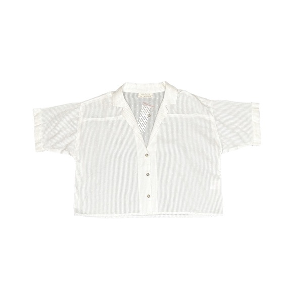 NWT UO London Dobby crop button up shirt - Picture 5 of 8